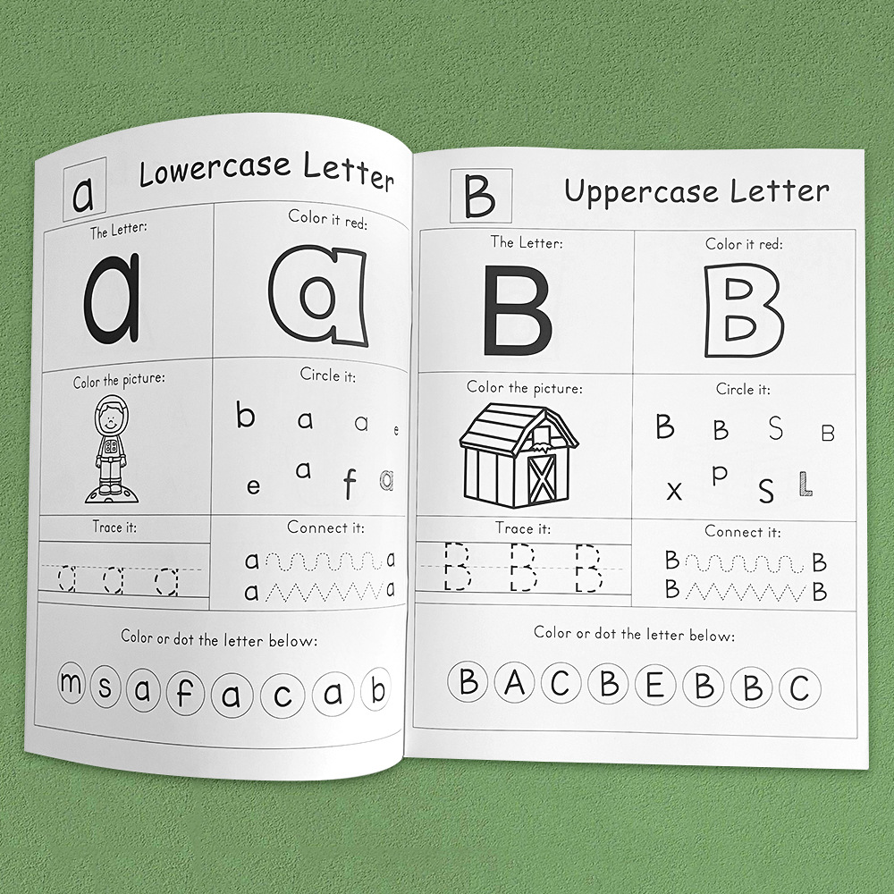 54 Pages Letters A-Z Alphabet  - Learning Workbook Preschool ulasan dan harga