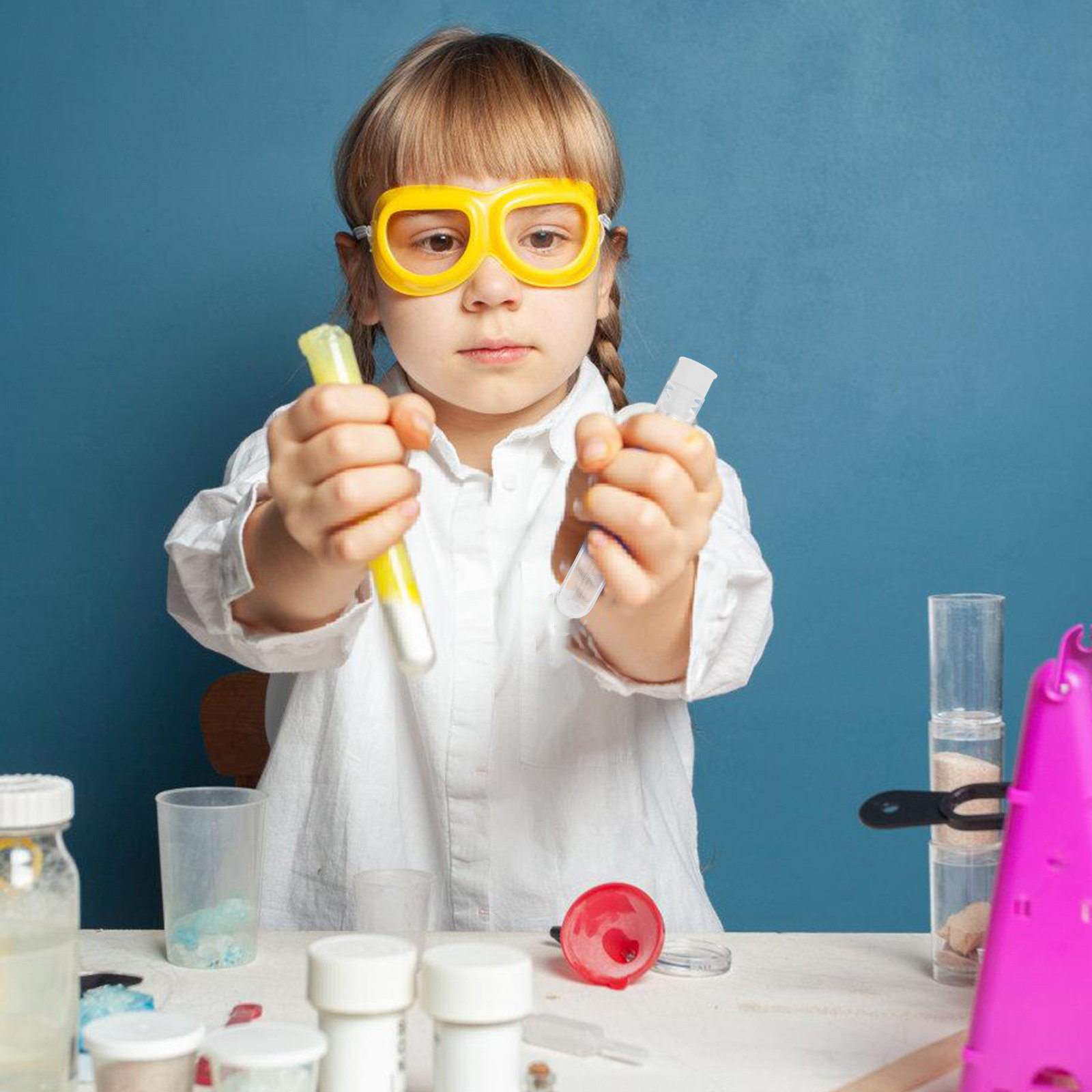 50Pcs Clear Test Tubes Plastic - Kids Education Youtube ulasan dan harga