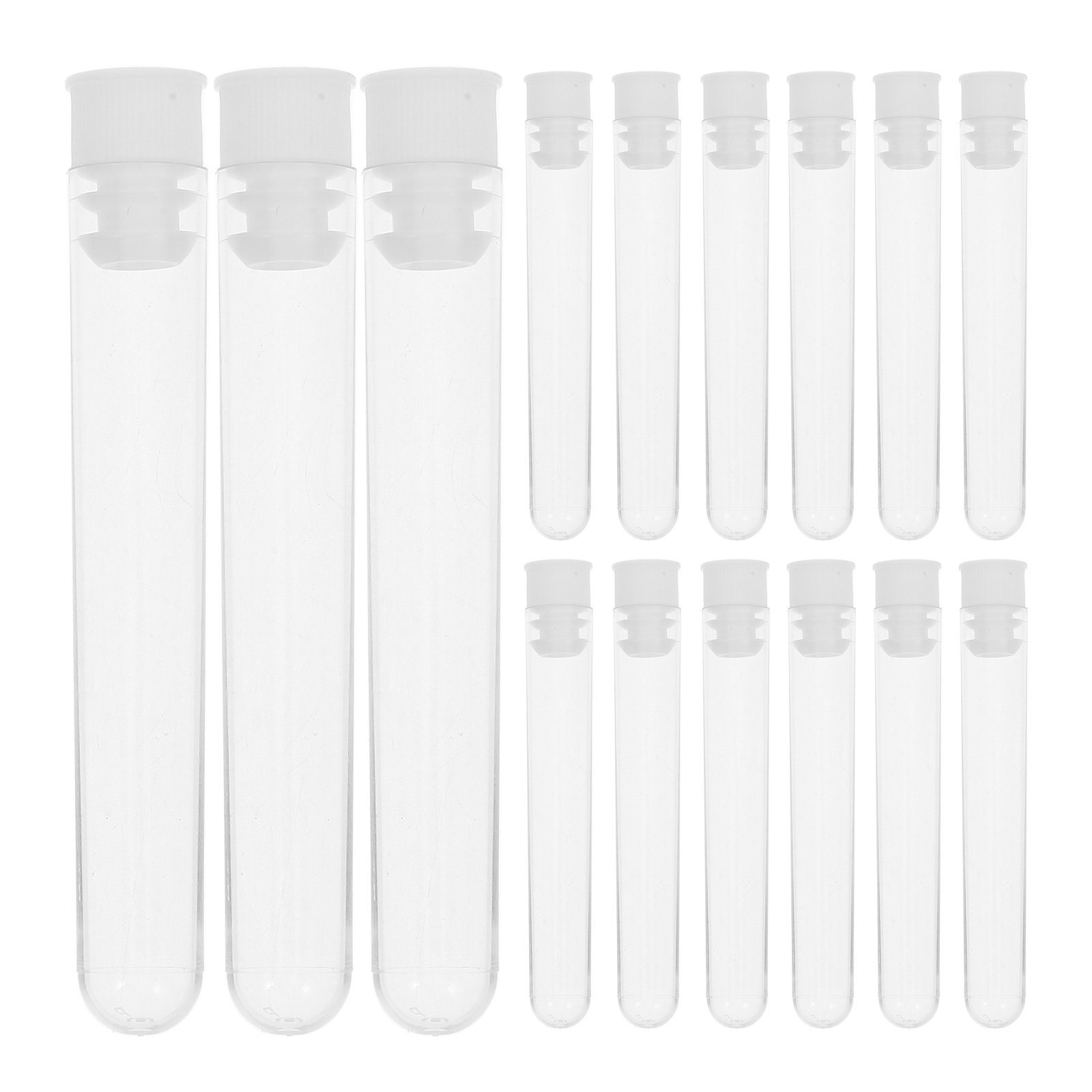 50Pcs Clear Test Tubes Plastic - Kids Education Youtube ulasan dan harga