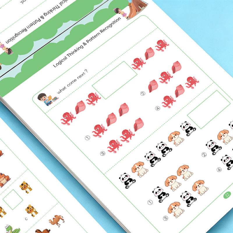 32 Pages Pattern Finding Workb - Learning Workbook Preschool ulasan dan harga