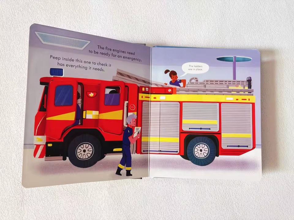 Usborne Peep Inside How A Fire - Kids Education And You ulasan dan harga