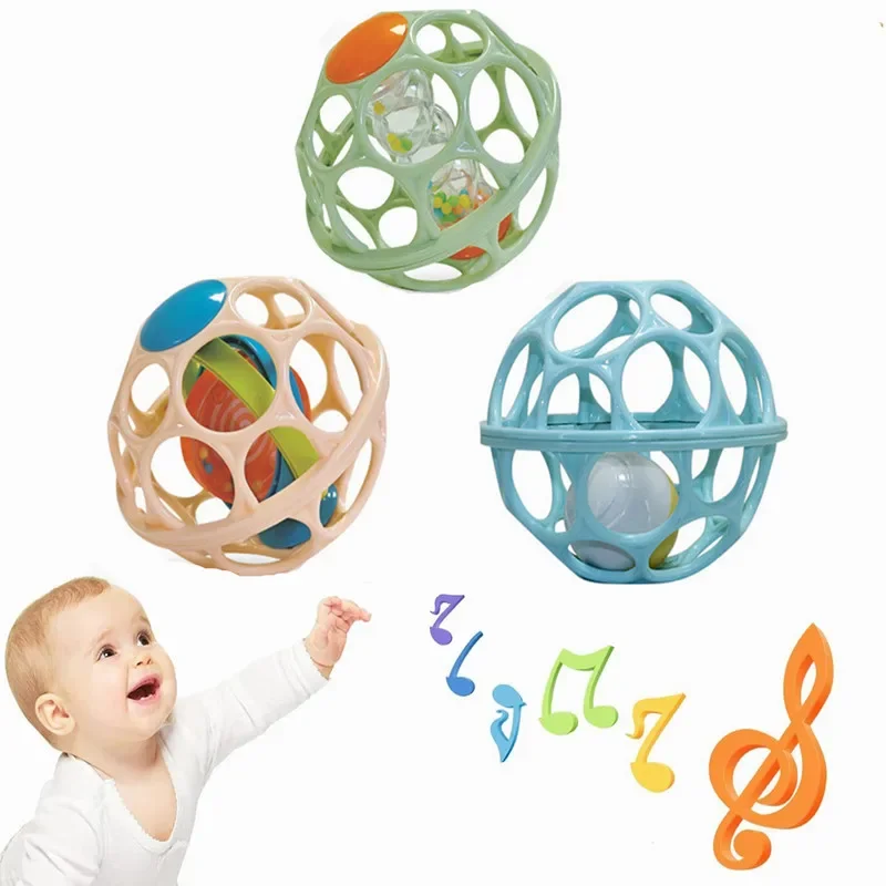 Baby Hand Rattle Soft Ball Toy - Kids Education Mobile ulasan dan harga
