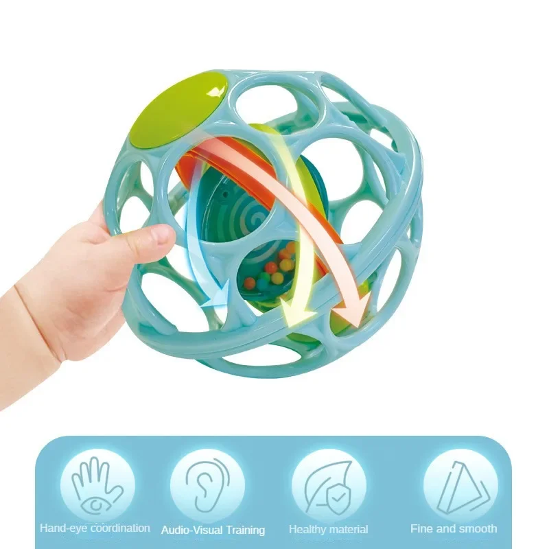 Baby Hand Rattle Soft Ball Toy - Kids Education Mobile ulasan dan harga