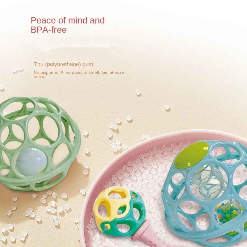Baby Hand Rattle Soft Ball Toy - Kids Education Mobile ulasan dan harga