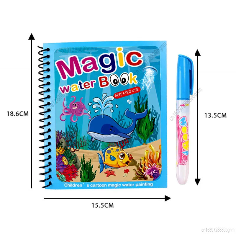 Cartoon Magic Water Painting C - Kids Education Books ulasan dan harga