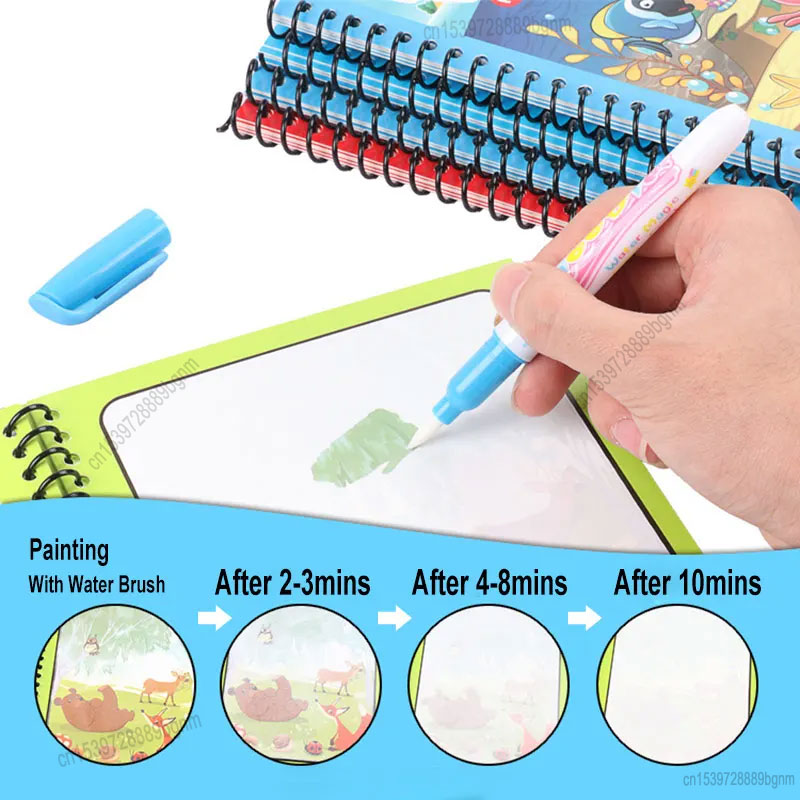 Cartoon Magic Water Painting C - Kids Education Books ulasan dan harga
