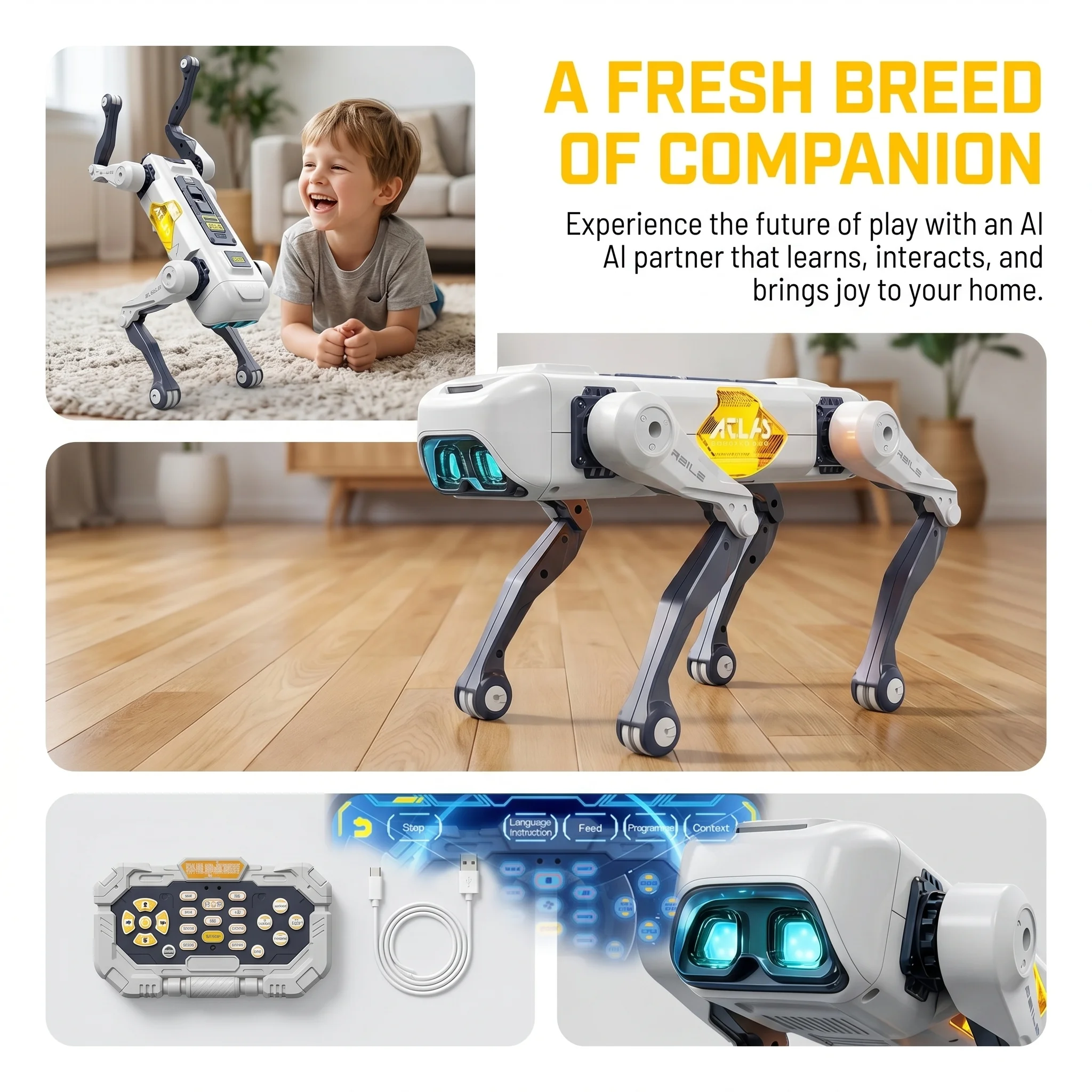 AI Smart Robot Dog, Voice & AP - Kids Education And You ulasan dan harga