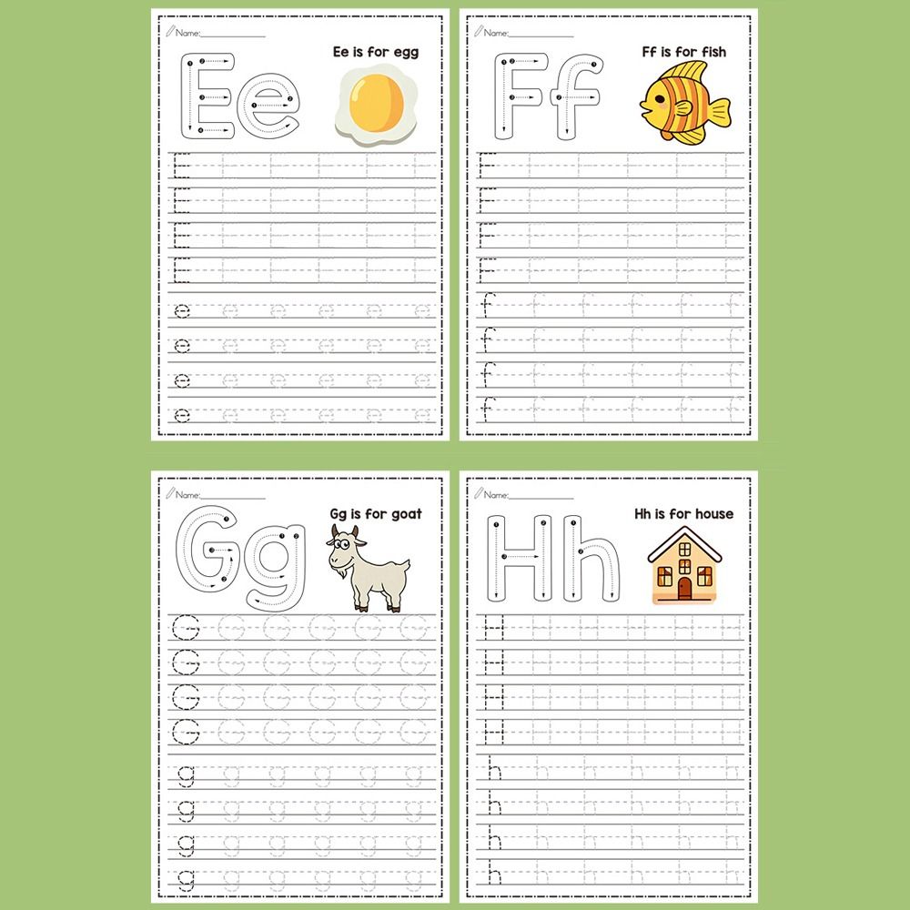 26 Letters Montessori Learning - Learning Workbook Preschool ulasan dan harga