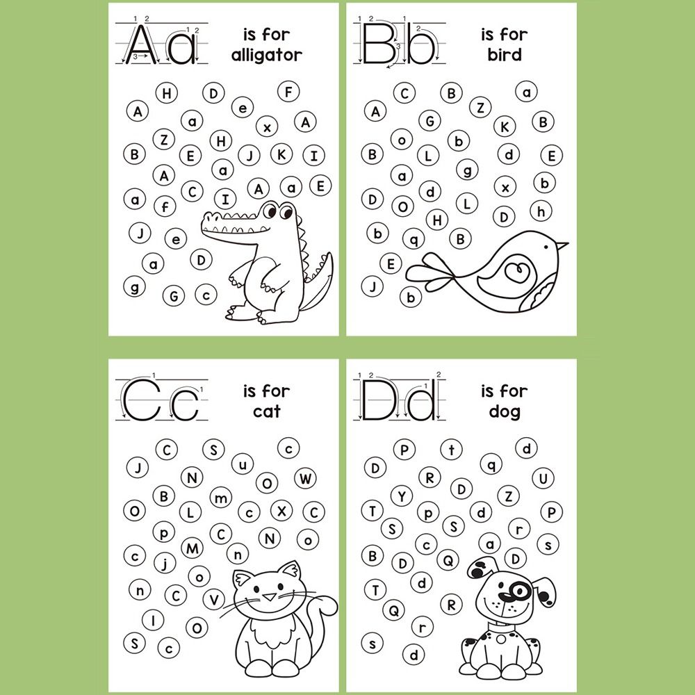 26 Letters Montessori Learning - Learning Workbook Preschool ulasan dan harga