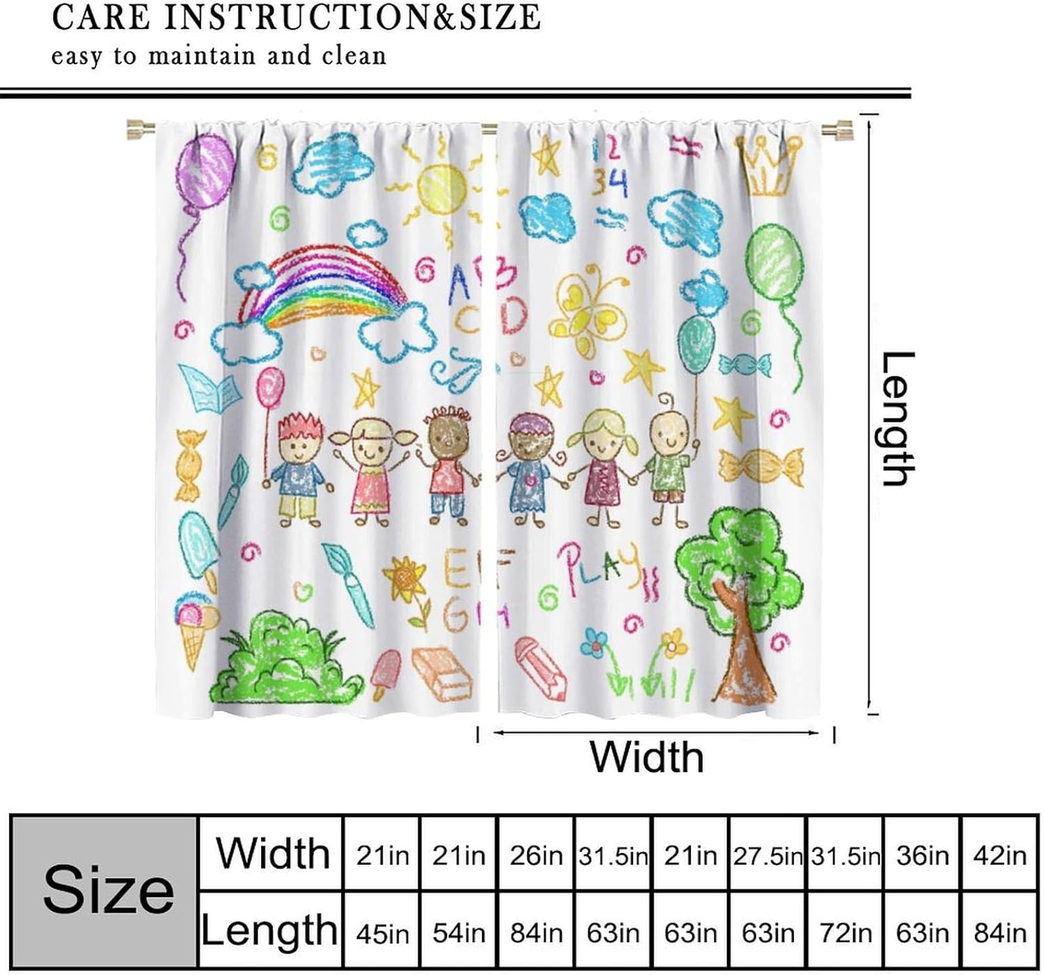 Educational Kids Study Curtain - Kids Education Youtube ulasan dan harga