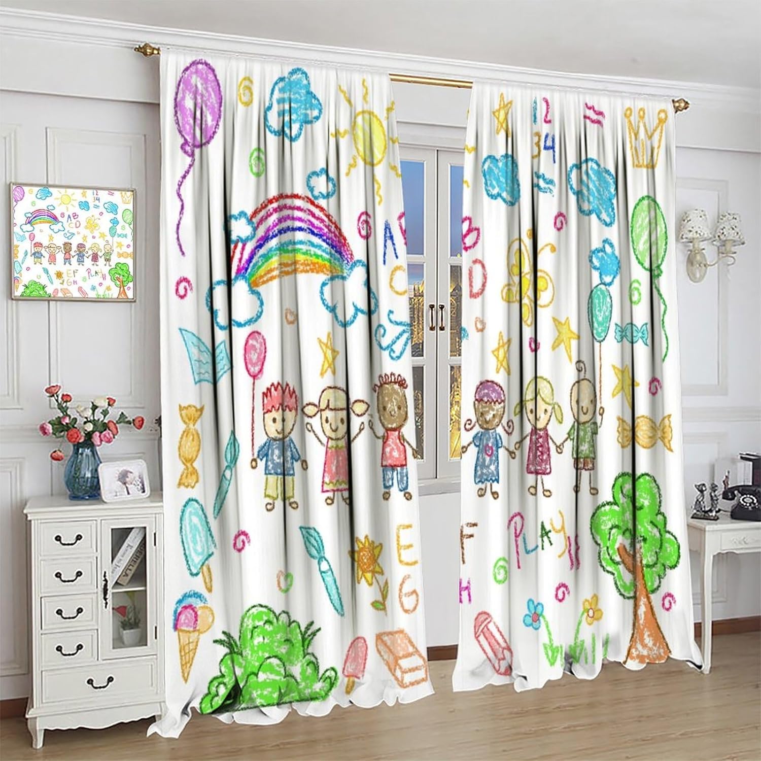 Educational Kids Study Curtain - Kids Education Youtube ulasan dan harga